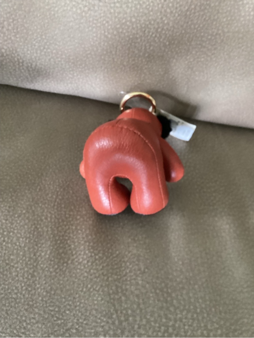 Coach Graphic Heart Leather Bear Charm - Picture 4 of 5